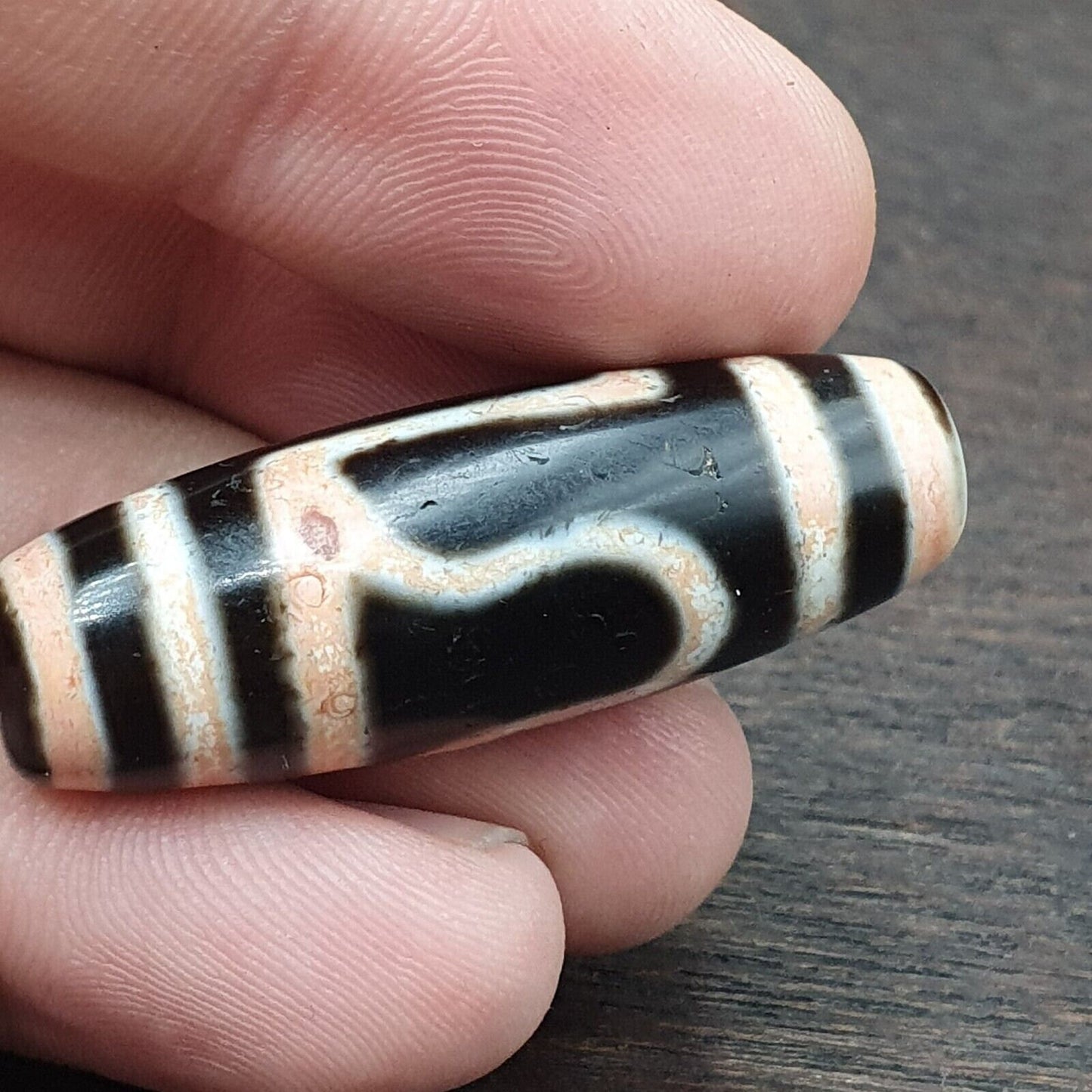 Vintage Indo Tibetan Agate Dzi Bead Amulet