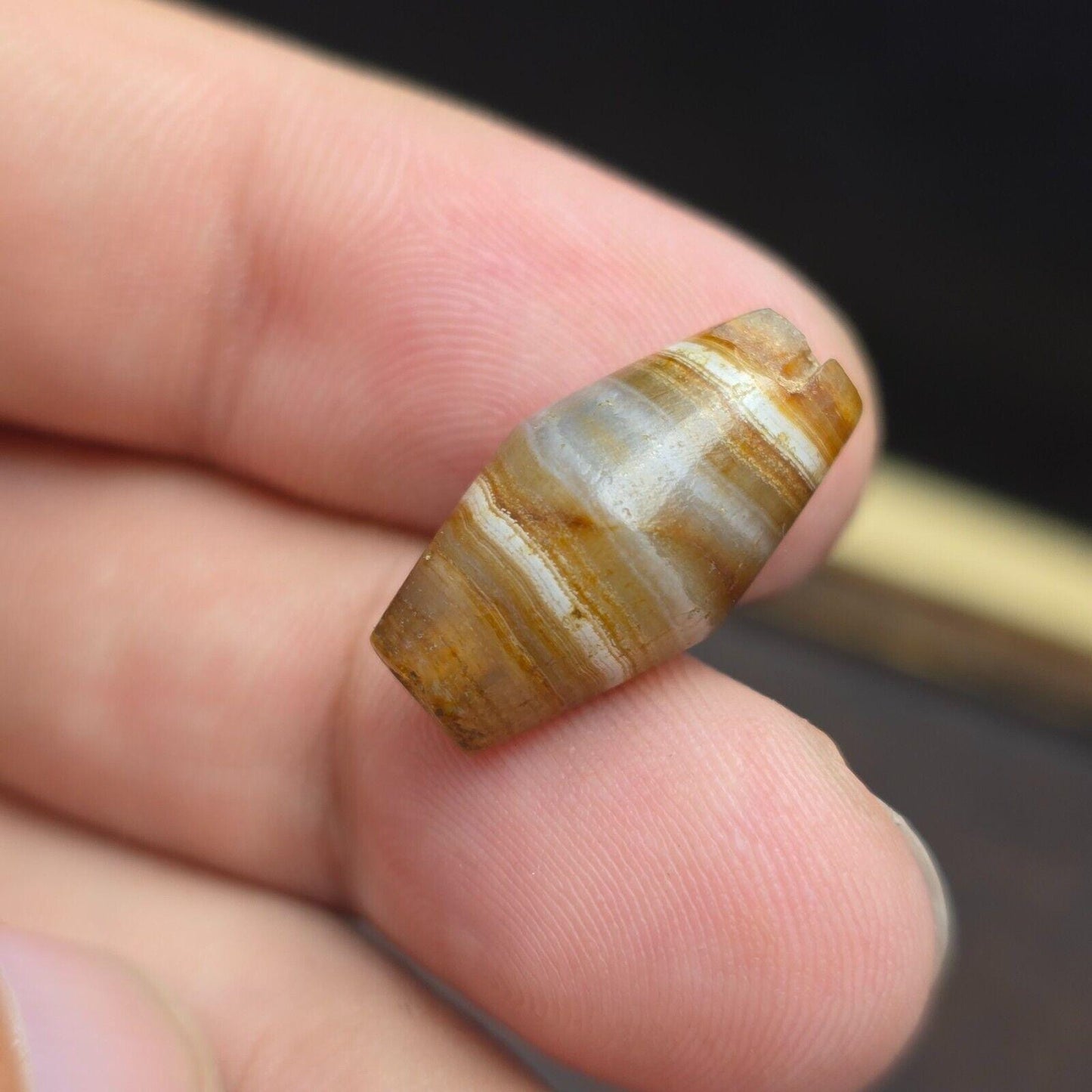 Ancient agate yemeni suleimani natural pattern agate bead sep_11