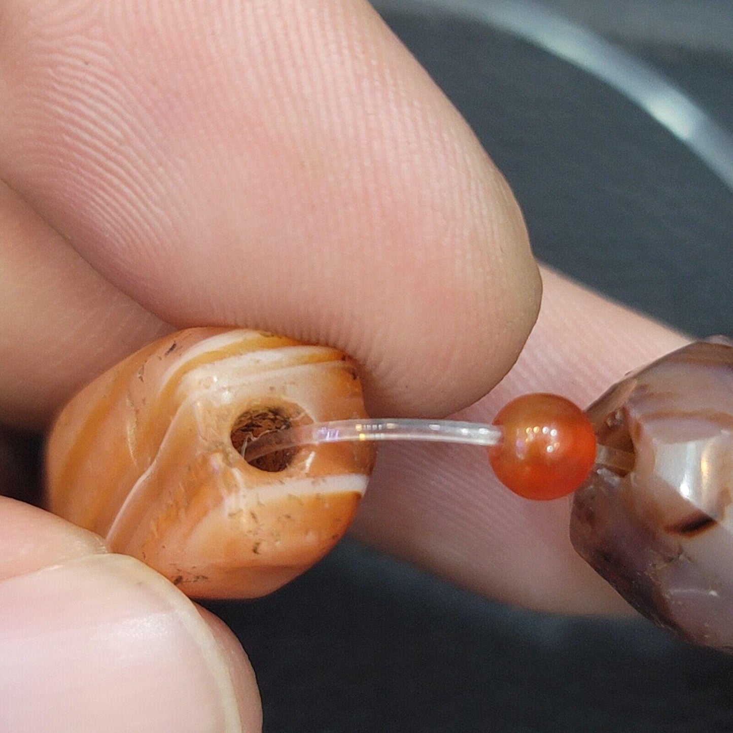 Antique Khorasan Carnelian Agate Beads: African Art Lot