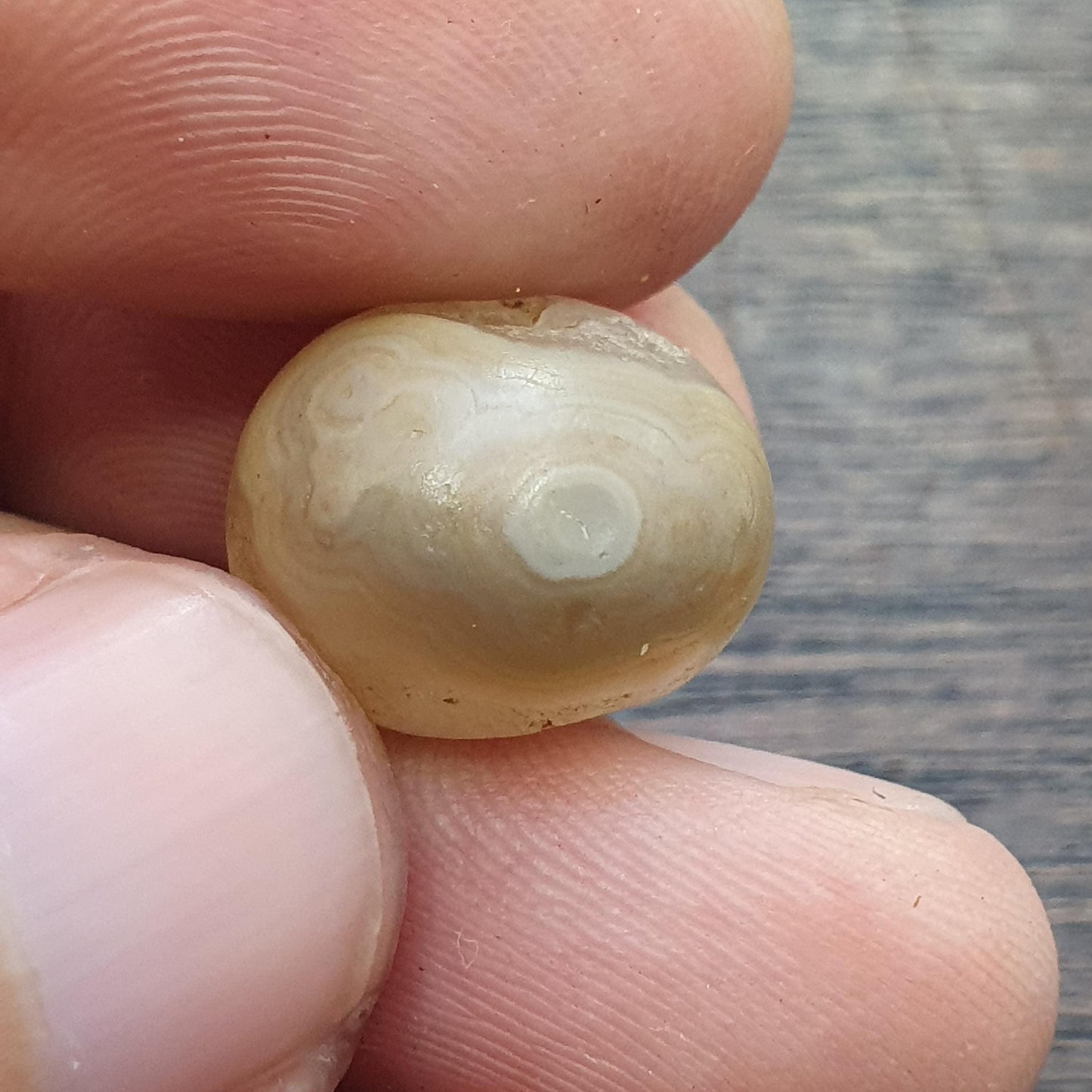 Antique ancient agate in crystal beads lot for jewelry making and collectors