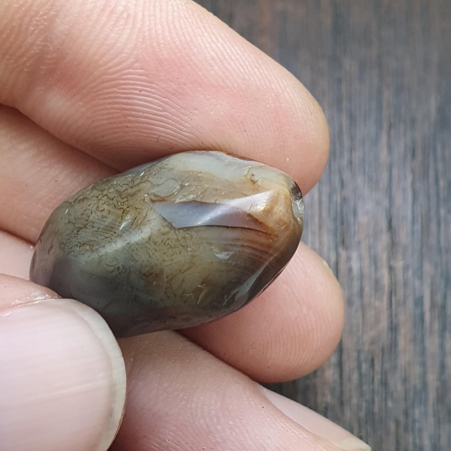 Ancient antique yemeni middle eastern agate natural eye agate bead amulet