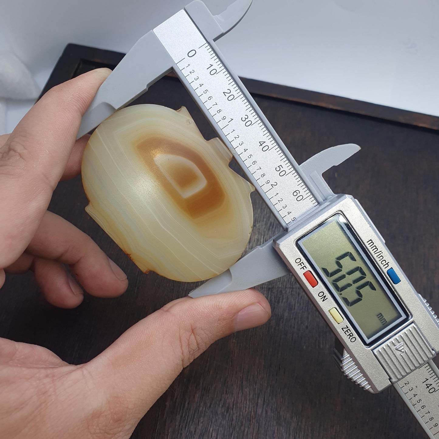 Antique Yemeni Agate Bead 50.5mm | Rare Middle Eastern Trade Bead Pendant | Cultural Artifact for Bead Collectors & Ethnic Jewelry