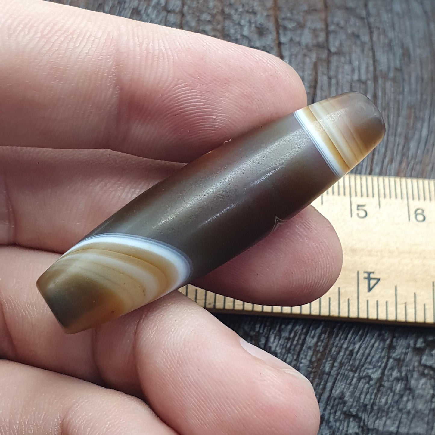 Huge himalayan tibetan agate suleimani bead natural eye pattern agate