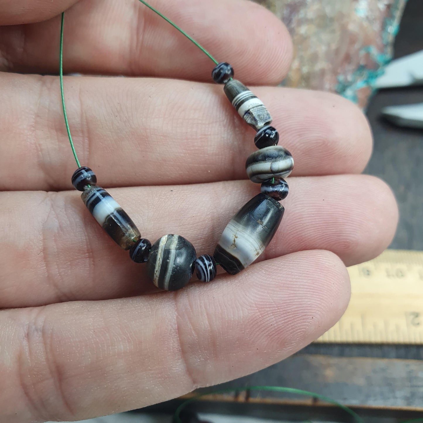 Ancient Yemeni Chung Agate Bead, Rare Middle Eastern Antique Suleimani Beads Lot, Collectible Bead