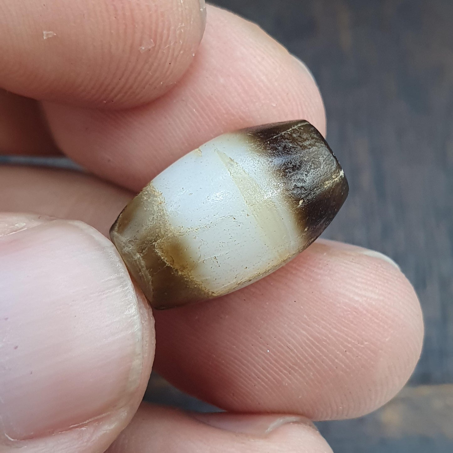 Antique yemeni middle eastern agate ChungDzi agate bead amulet
