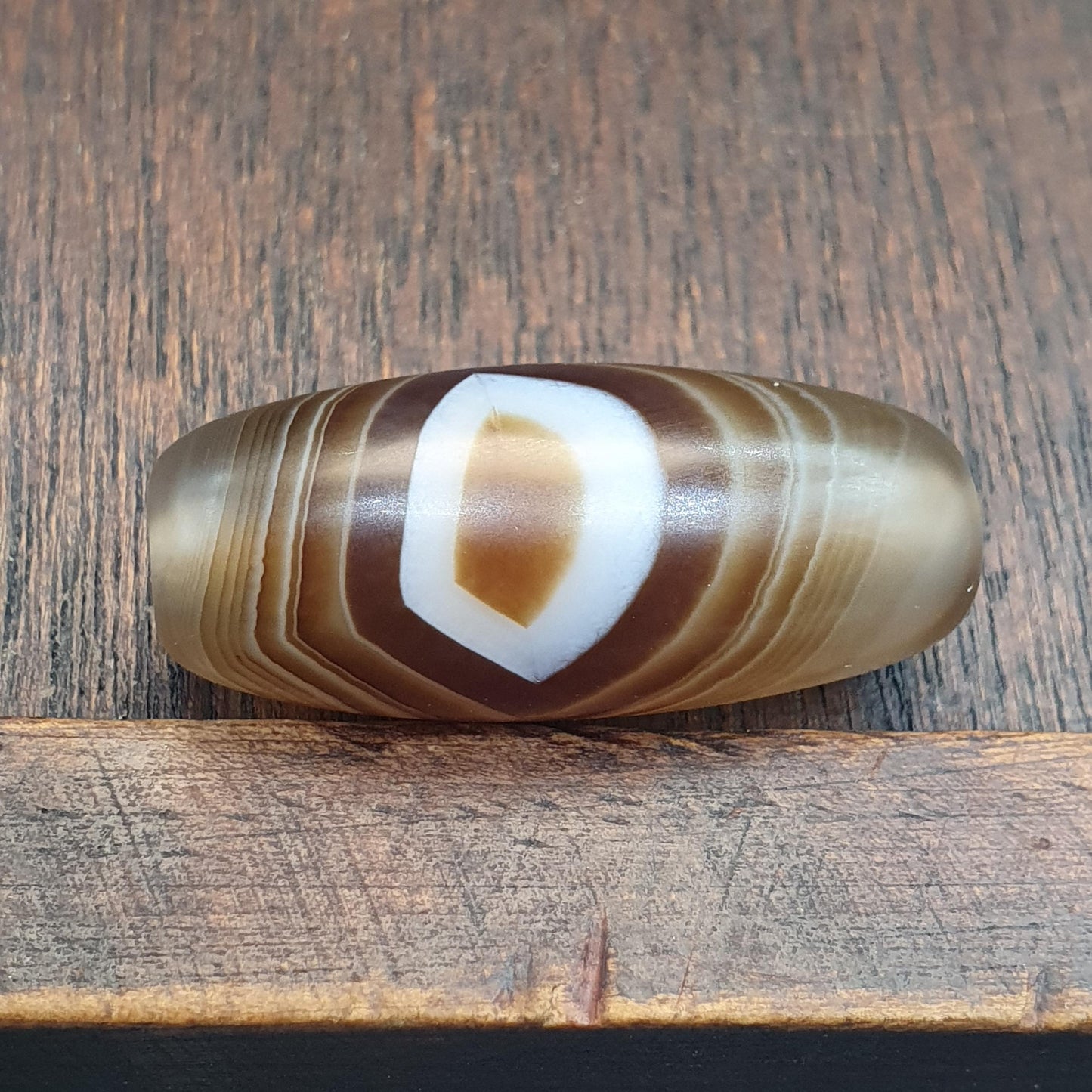 Old Himalayan Tibetan Banded Agate suleimani bead natural eye Bead Amulet