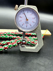 Stunning watermelon Chevrons Venetian Trade Beads Africa Authentic Antiques