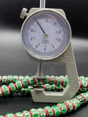 Stunning watermelon Chevrons Venetian Trade Beads Africa Authentic Antiques