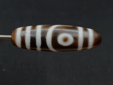 Vintage Old Himalayan Indo Tibetan Pure 2 Eyes Dzi Amulet Pendant Bead