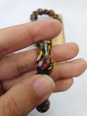 Vintage Trade Beads Very Unique bottle Shape Beaded Strand Necklace