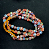MULTI color Beads Chevrons venetian Glass Beads African Necklace 11-12mm