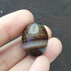 Vintage Tibetan Sulaimani Agate bead With Beautiful Stripes.SL-OS-02