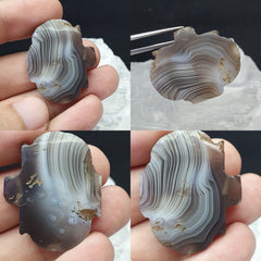 Wonderfully old Antique Himalayan Indo Tibetan Rare banded Agate Amulet Bead