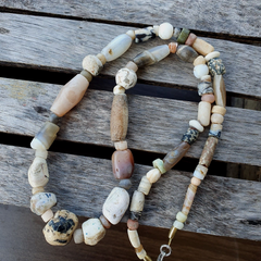 Authentic Ancient Islamic Roman Era Beads Strand Necklace #GV 48