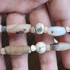 Authentic Ancient Islamic Roman Era Beads Strand Necklace #GV 48