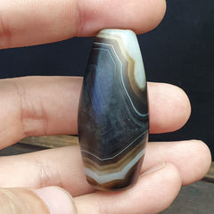 Vintage Old Himalayan Indo Tibetan Very Rare Agate Bead 48mm