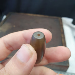 Vintage Old Himalayan Indo Tibetan Eye Agate Bead -Of-VD-202