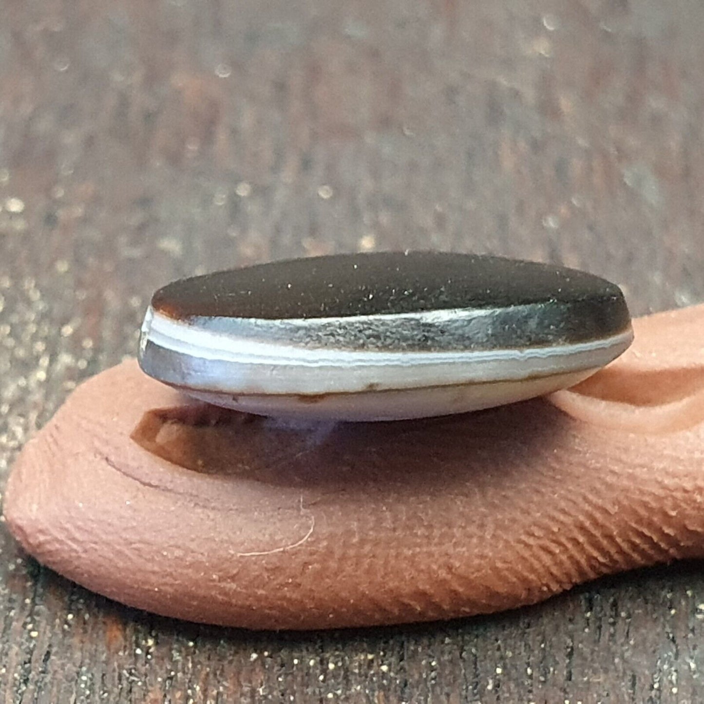 LOT 5 STÜCK Antike antike Luk Mik Eye Achat Dzi Amulett Perle Tiefdruck Mensch