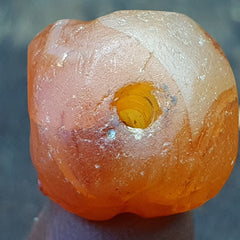 Genuine Ancient Agate Stamp Seal Intaglio Signet,Sassanian Engraved Pendant Bead