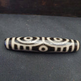 Tibetan 6 eyes dzi bead old amulet pure rare Pattern Tibet SIX eyed gzi pendant