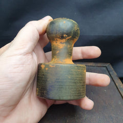 Signed Old Chinese Dynasty Stone Seal Stamp Statue