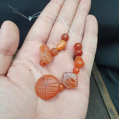 Wonderful Ancient Sasanian Etched Carnelian Bead in good Condition