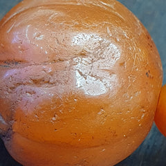 Old Ancient Indo Tibetan Carnelian Pema Raka Amulet Prayer Beads Jewelry