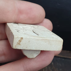 Pakistan Old Soft Stone Animal OX Stamp Seal Rare Find Collection