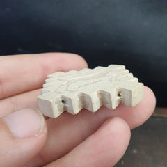 Pakistan Old Soft Stone Animal Deer and Wolf Stamp Seal Rare Find Collection