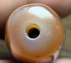 Vintage Himalayan Indo Tibetan rare 4 LINES Patterns Dzi spiritual Amulet Bead