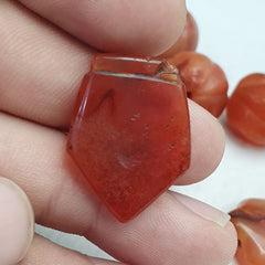 Lot Old Ancient Himalayan Indo Tibetan Agate Beads Amulet Pendants Beads