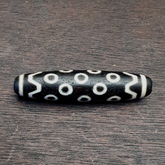 Vintage OLD Himalayan Indo Tibetan rare EYES Patterns eye Dzi Amulet Beads