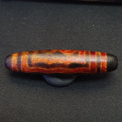 Tibetan 5 eyes dzi bead old amulet pure rare Pattern Tibet SIX eyed gzi pendant