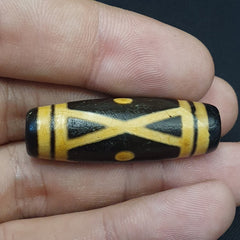 BD #11 HIMALAYAN Indo Tibetan Central Asian Etched Agate beads Antique bead