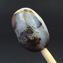 SL09 ancient old Antique Himalayan Indo Tibetan Eye Suleimany Bead