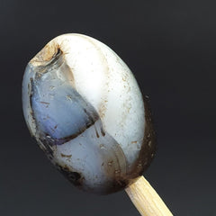 SL09 ancient old Antique Himalayan Indo Tibetan Eye Suleimany Bead