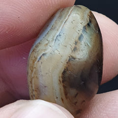 SL014 ancient old Antique Himalayan Indo Tibetan Eye Suleimany Bead