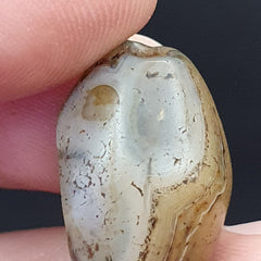 SL014 ancient old Antique Himalayan Indo Tibetan Eye Suleimany Bead