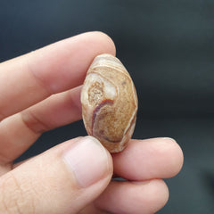 SL04 Wonderfully old Antique Himalayan Indo Tibetan Eye Suleimany Bead