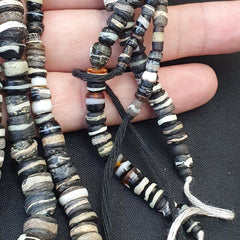 Authentic Ancient Islamic Roman Era Beads Strand Necklace #NC 134 Lot 2 Strands