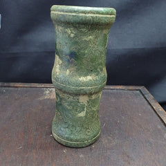 CARVED WITH DRAGON DECORATION OLD CHINESE ANTIQUES JADE SNUFF BOTTLE,