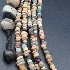 Authentic Ancient Islamic Roman Era Beads 5 Strands Necklace #NC 134