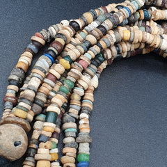 Authentic Ancient Islamic Roman Era Beads 5 Strands Necklace #NC 134