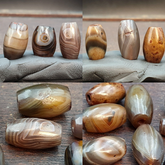 Himalayan Tibetan Bhutan Nepalese Afghani Indian Old Agate Beads Artifacts Lot