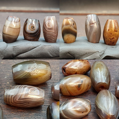 Himalayan Tibetan Bhutan Nepalese Afghani Indian Old Agate Beads Artifacts Lot