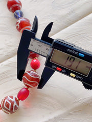 HIMALAYAN Indo Tibetan Central Asian Etched Agate African Glass beads 13-19mm