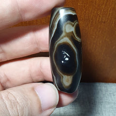 Vintage Old Himalayan Indo Tibetan Pure Natural Agate Dzi Amulet Pendant 355