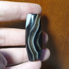 Vintage Old Himalayan Indo Tibetan Pure Natural Agate Dzi Amulet Pendant 355