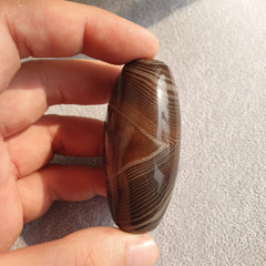 Old Mughal Era Banded Agate sulaimany Agate stone bead amulet