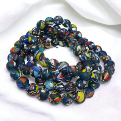 Beautiful Vintage Glass beads trade Beads Beaded Necklace 14mm